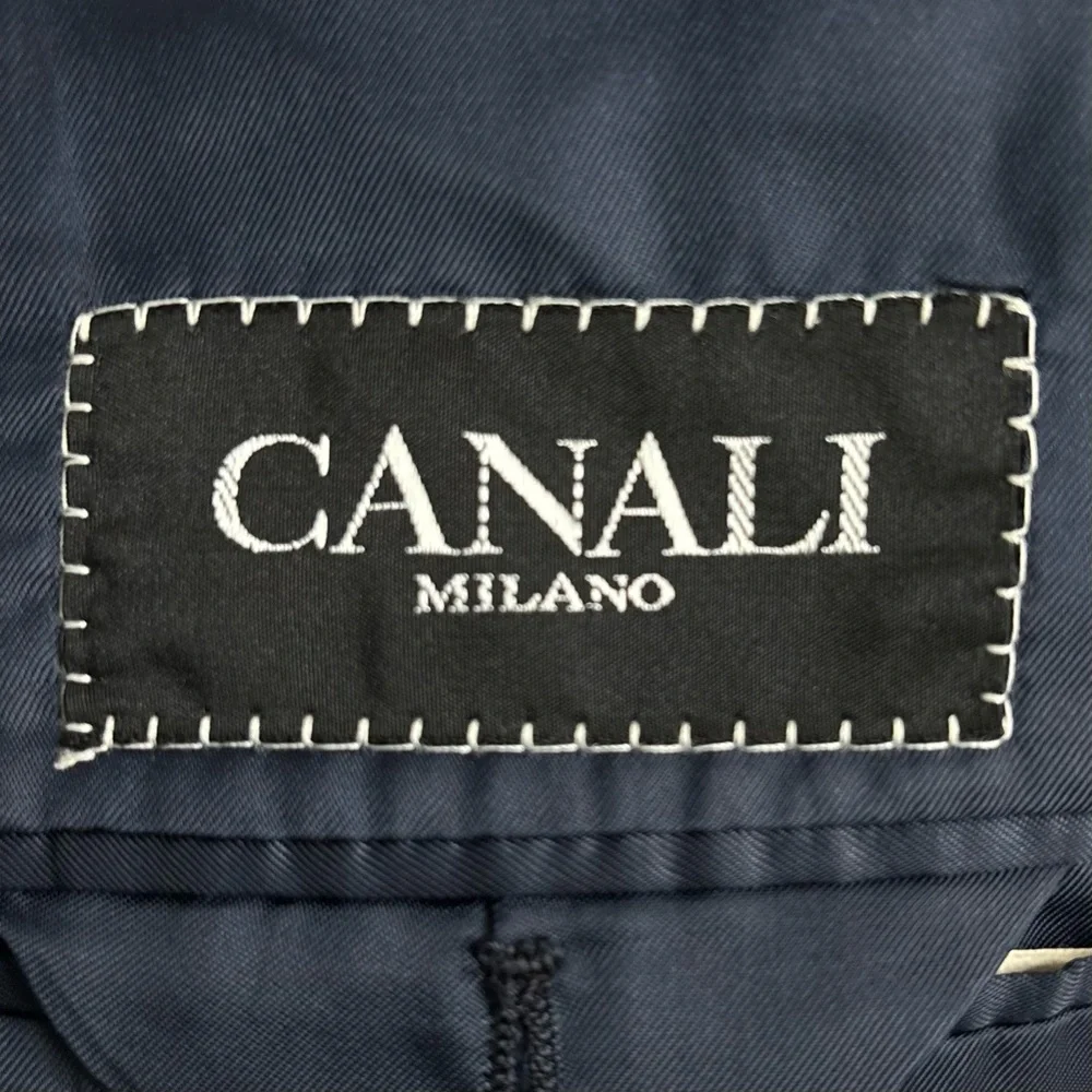 Canali Loro Piana Tyrone Wool Classic Black Men's Blazer Size 50
